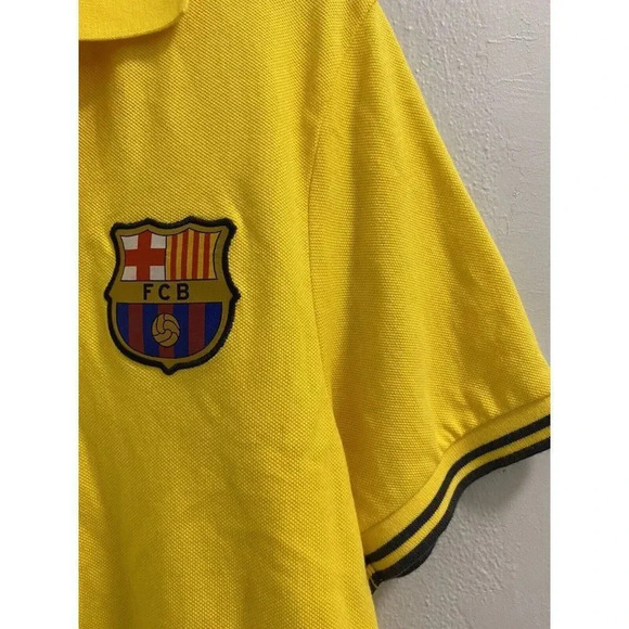 NIKE FCB BARCELONA YELLOWPOLO - MENS SMALL- PERFECT CONDITION- NEW NO TAG - Picture 7 of 10
